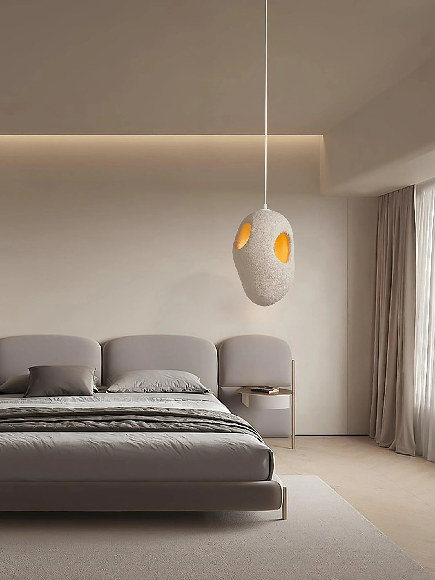 Elysire Beige Artistic Pendant Lamp - Image 21