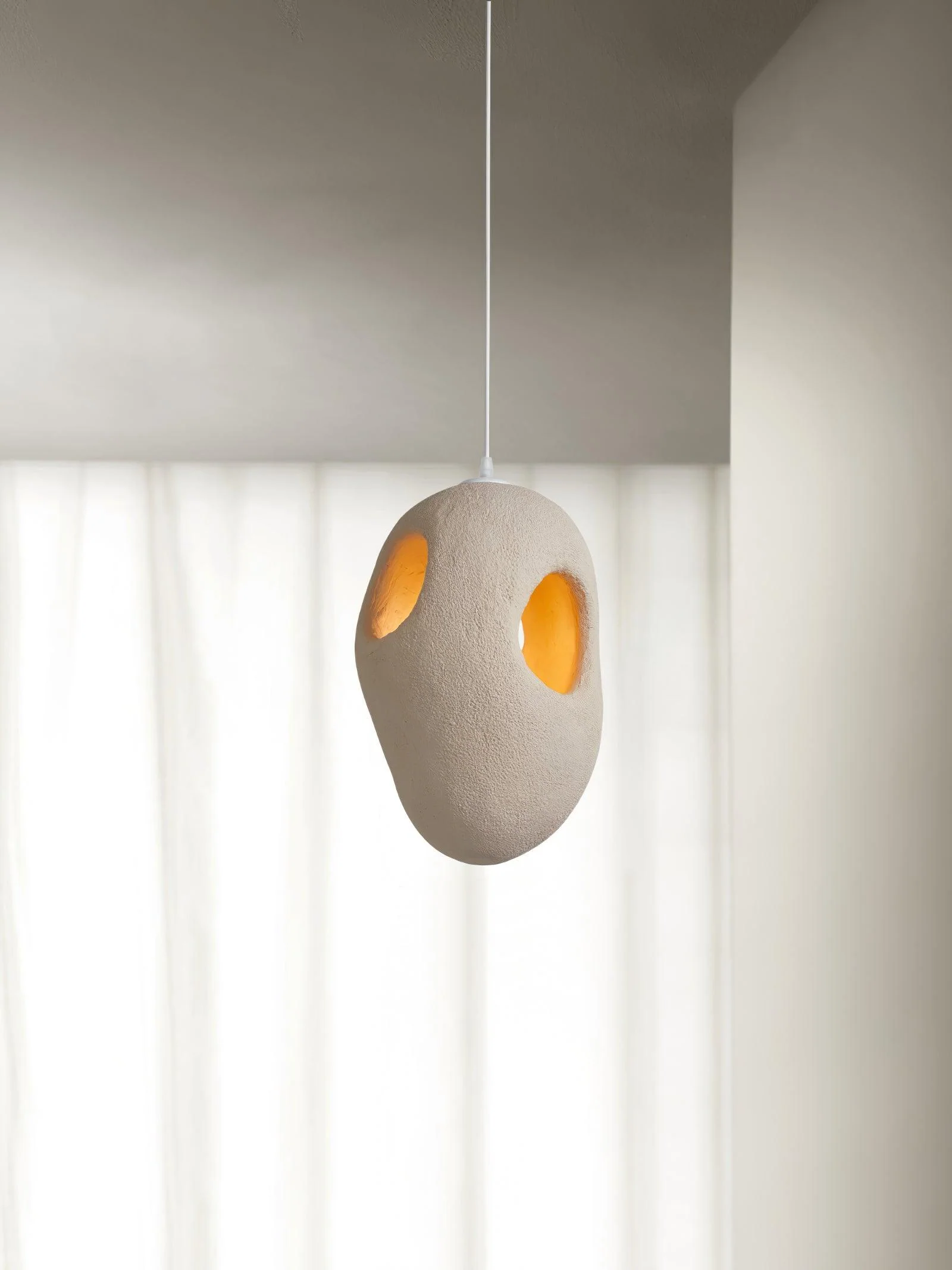 Elysire Beige Artistic Pendant Lamp - Image 22