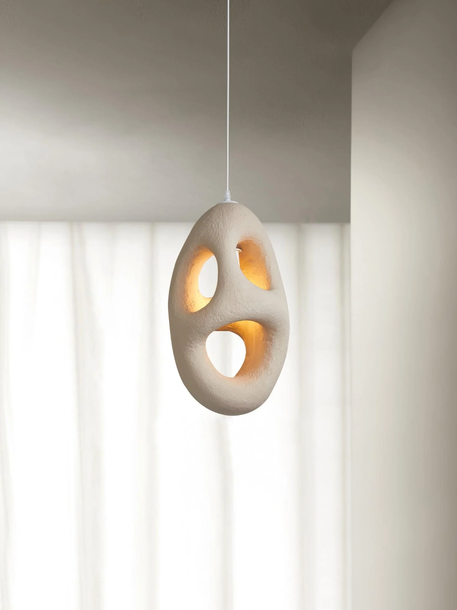 Elysire Beige Artistic Pendant Lamp - Image 23