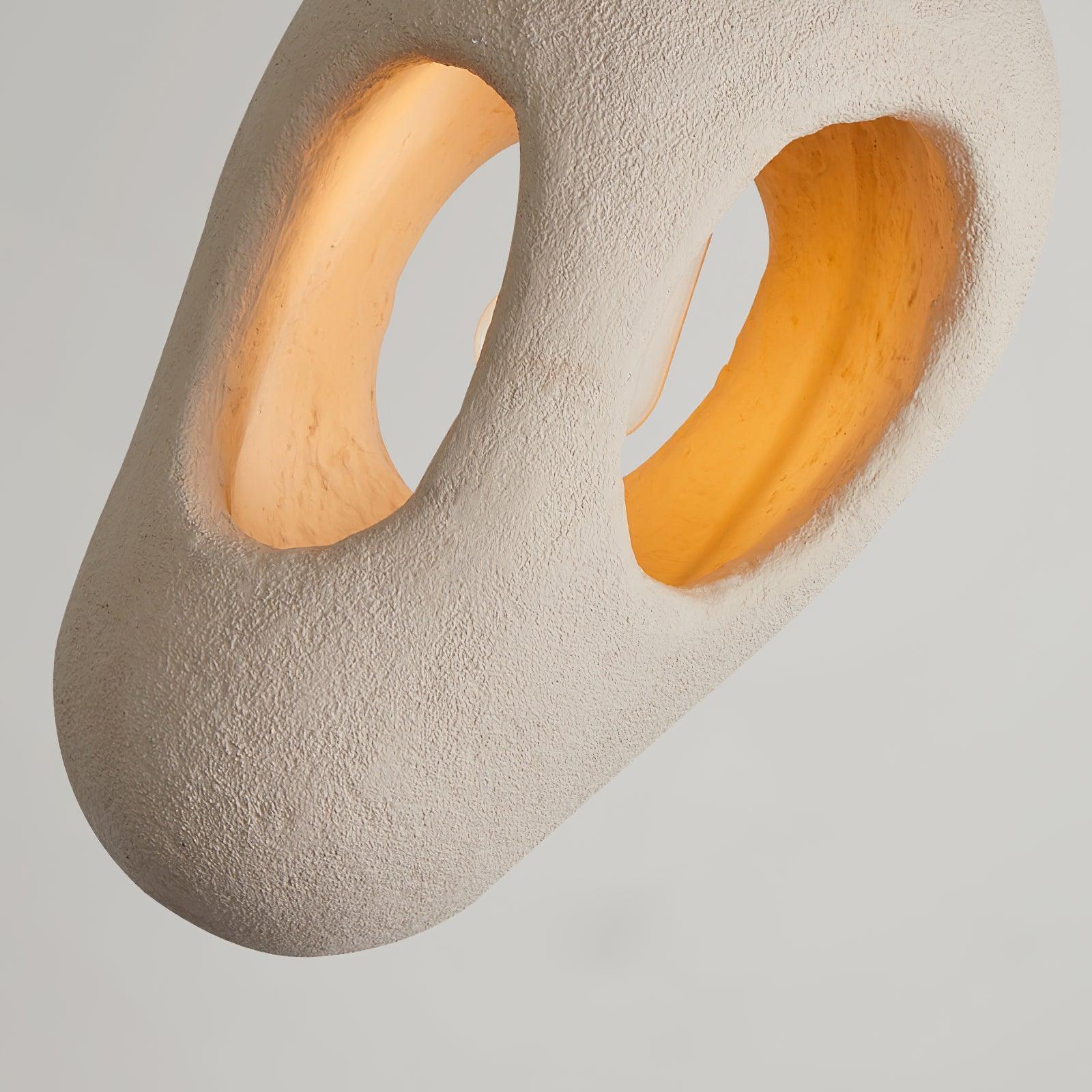 Elysire Beige Artistic Pendant Lamp - Image 3