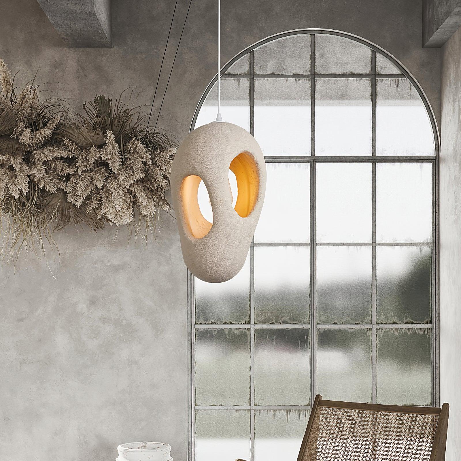 Elysire Beige Artistic Pendant Lamp - Image 4