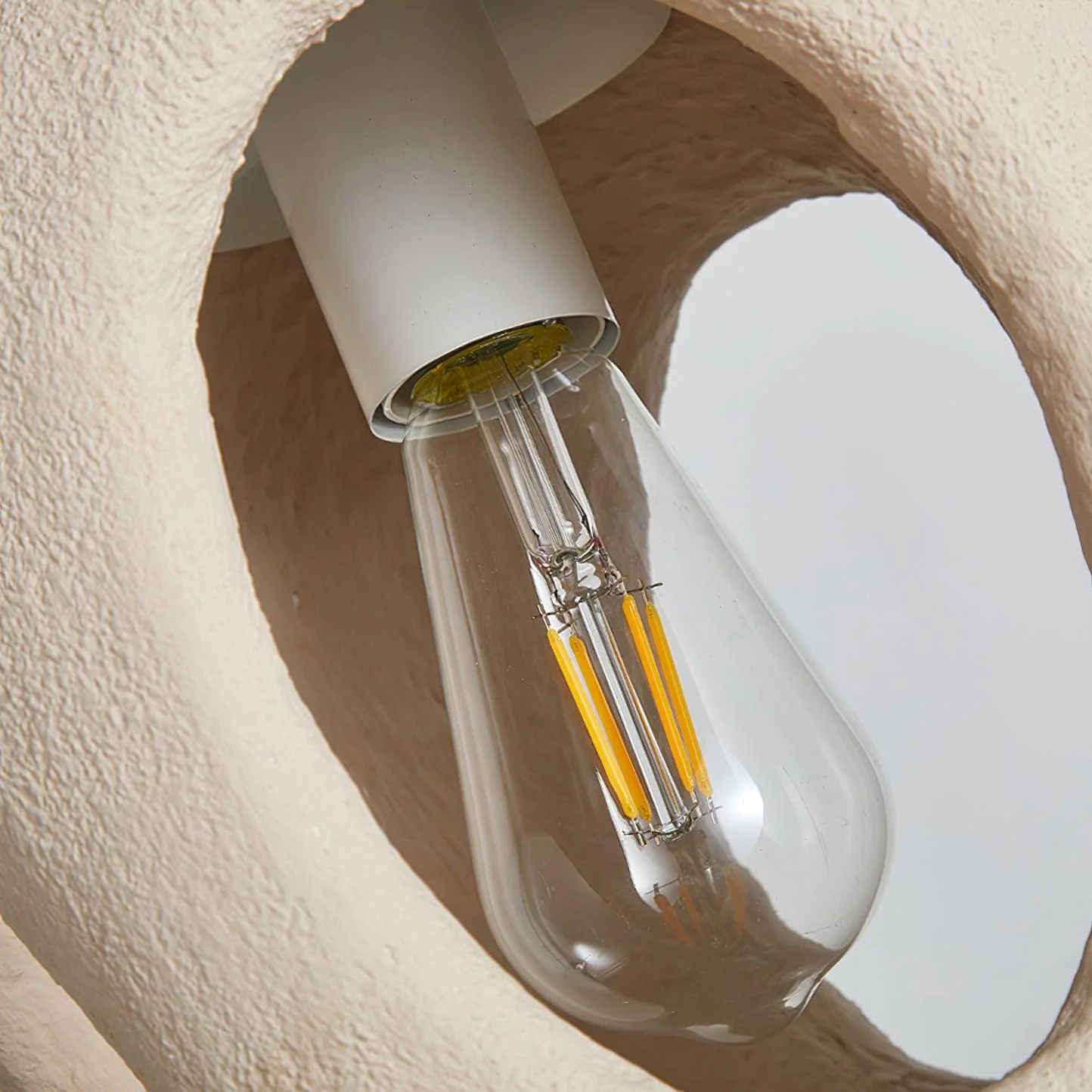 Elysire Beige Artistic Pendant Lamp - Image 5