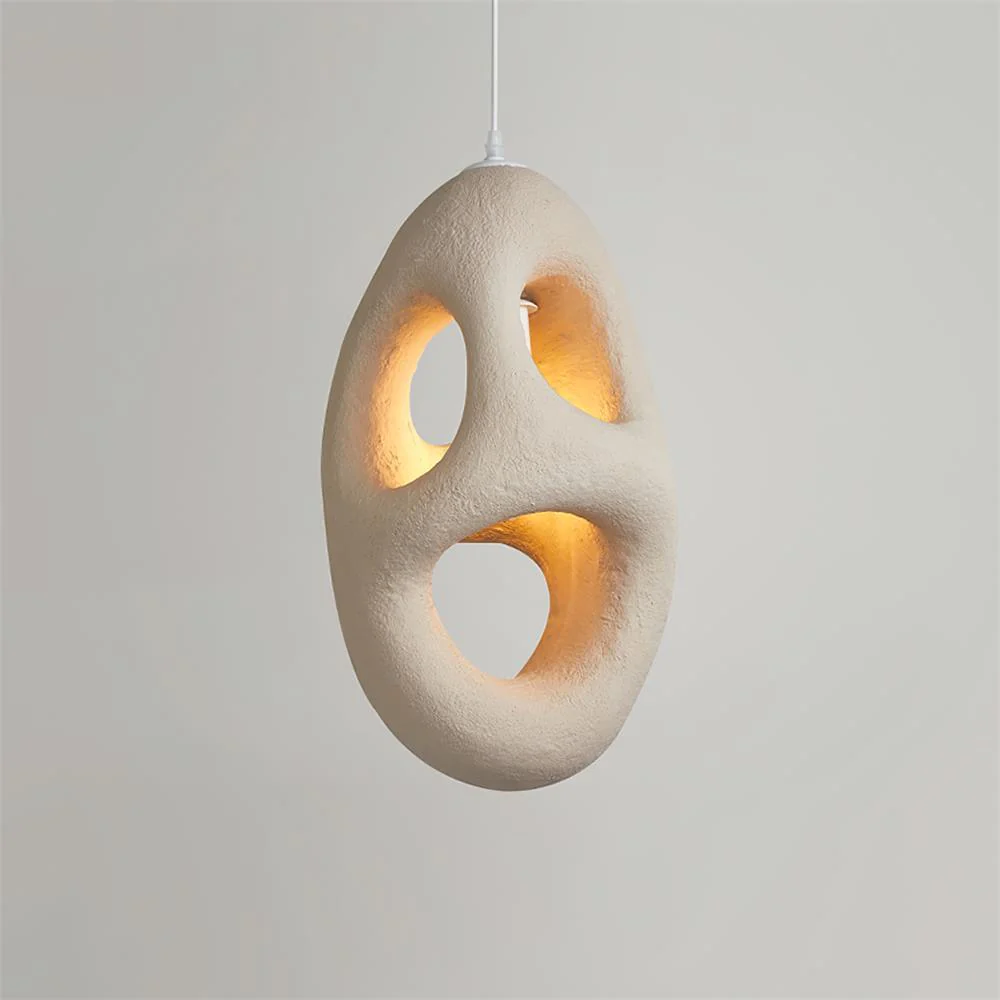 Elysire Beige Artistic Pendant Lamp - Image 8