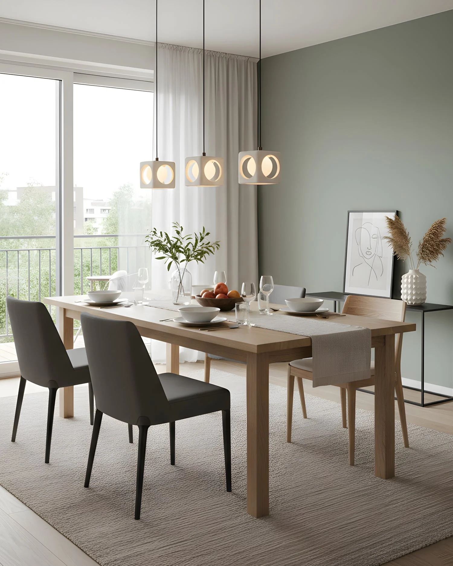 Enya Vintage Glass Pendant Lamp - Image 7
