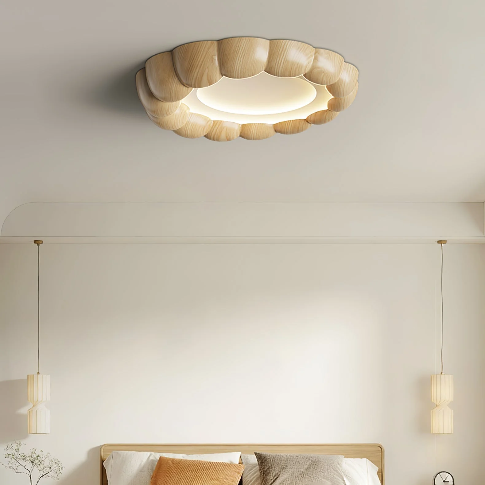 Eraeiel Traditional Elegance Ripple Ceiling Lamp - Image 16