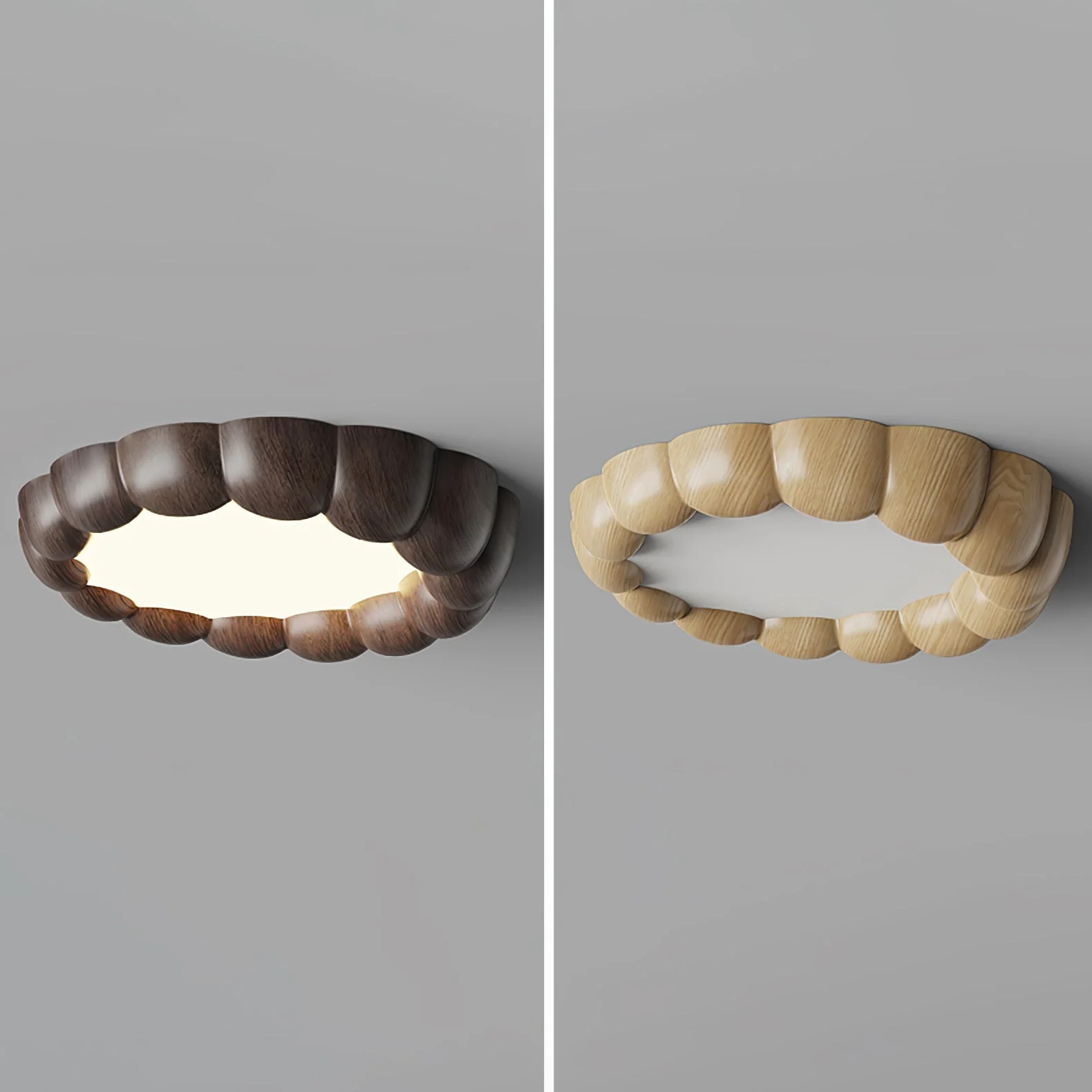 Eraeiel Traditional Elegance Ripple Ceiling Lamp - Image 6