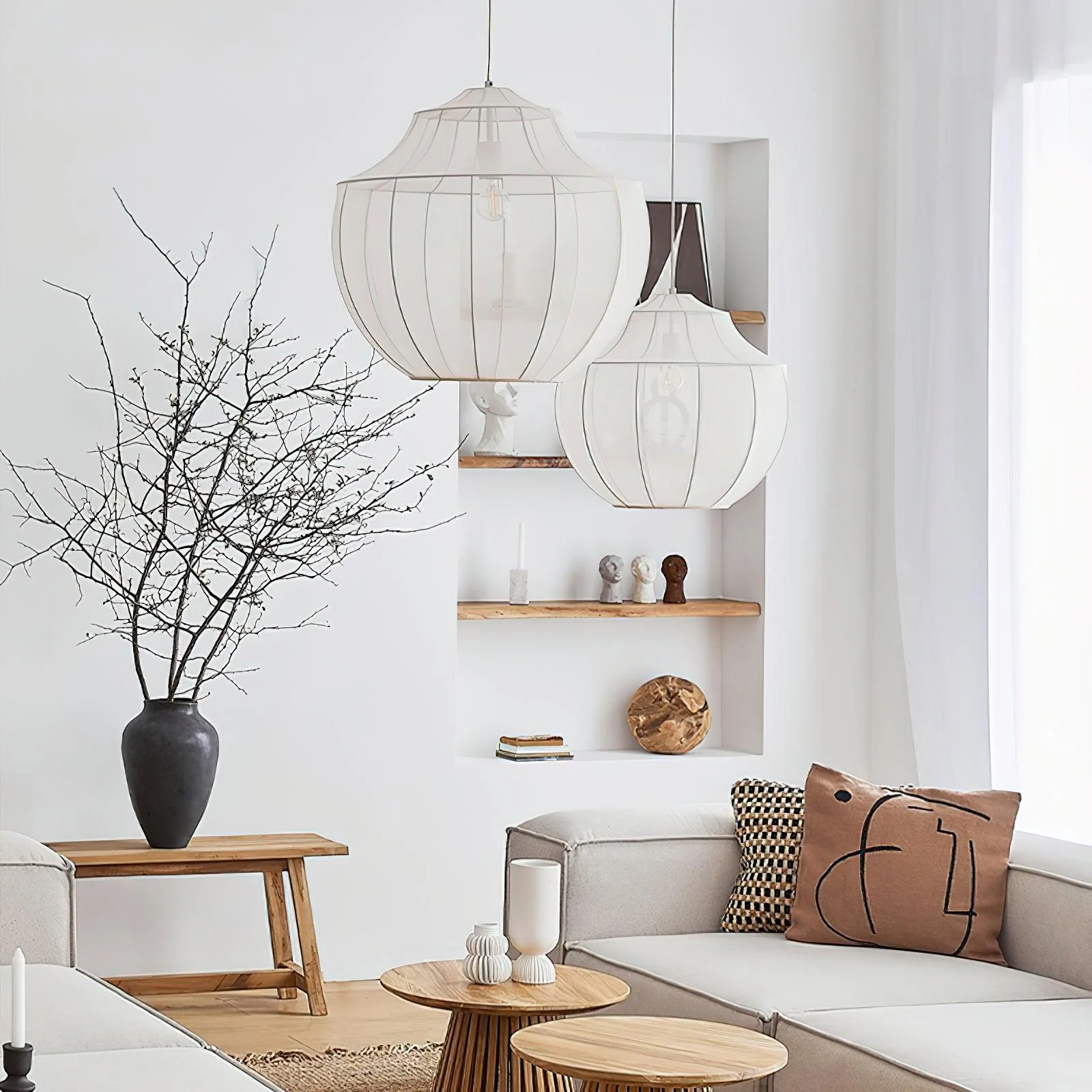 Eraeyra Premium Elegance Mesh Fabric Pendant Light - Image 4