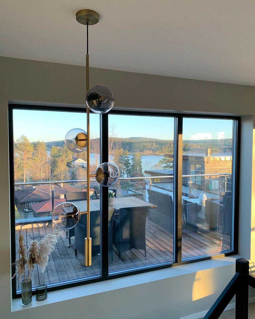 Erevia Brass & Glass Pendant Light - Image 11