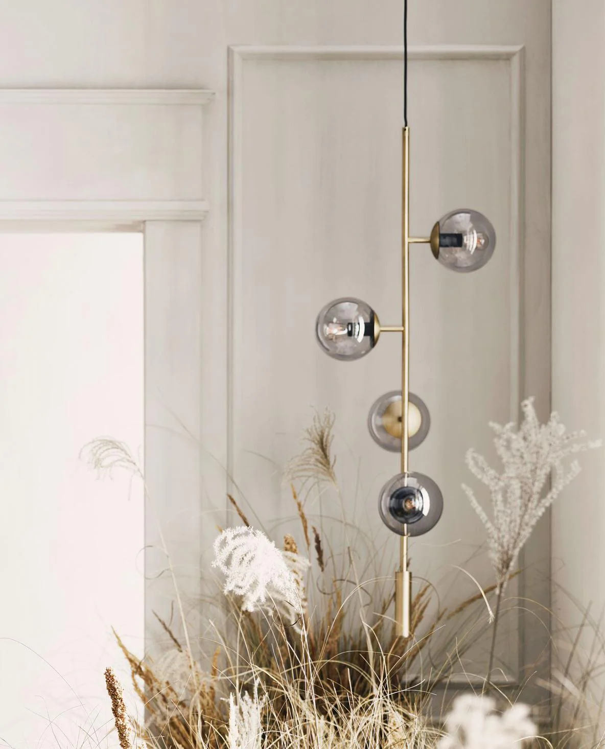 Erevia Brass & Glass Pendant Light - Image 2