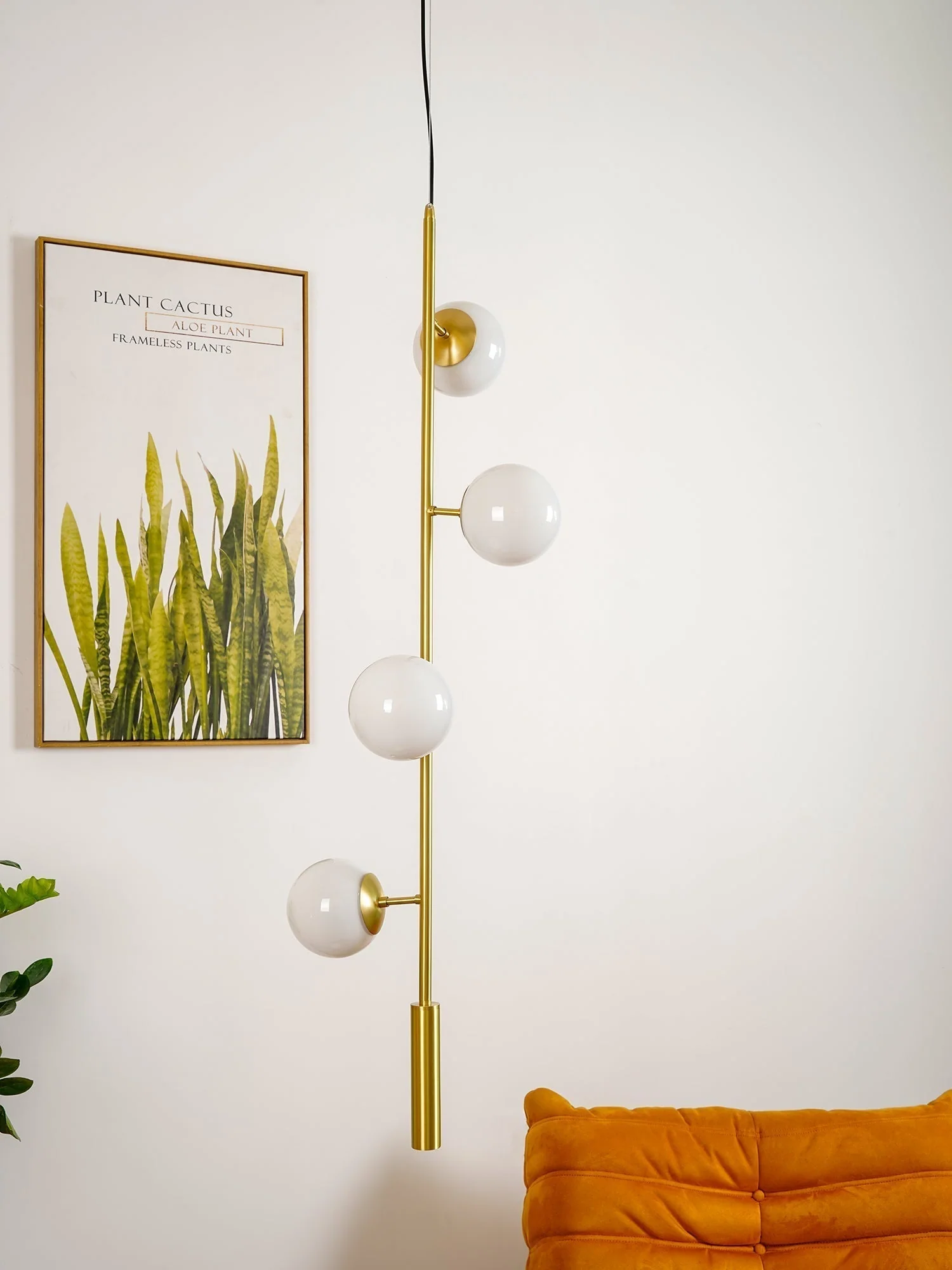 Erevia Brass & Glass Pendant Light - Image 29
