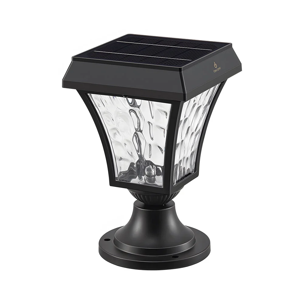 Eri LED Solar Cast Outdoor Pillar Lights - Image 7