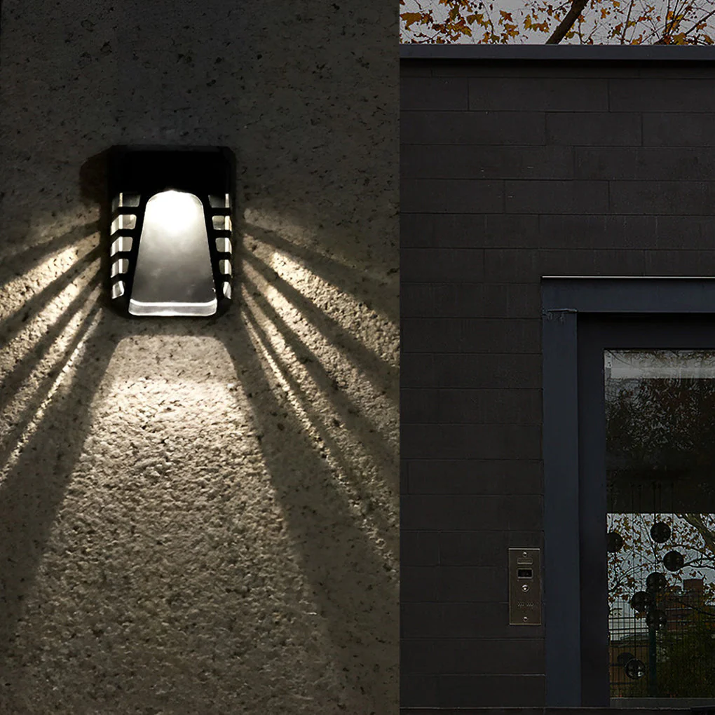 Eric Intelligent LED Black Modern ABS Outdoor Wall Lights - Image 4