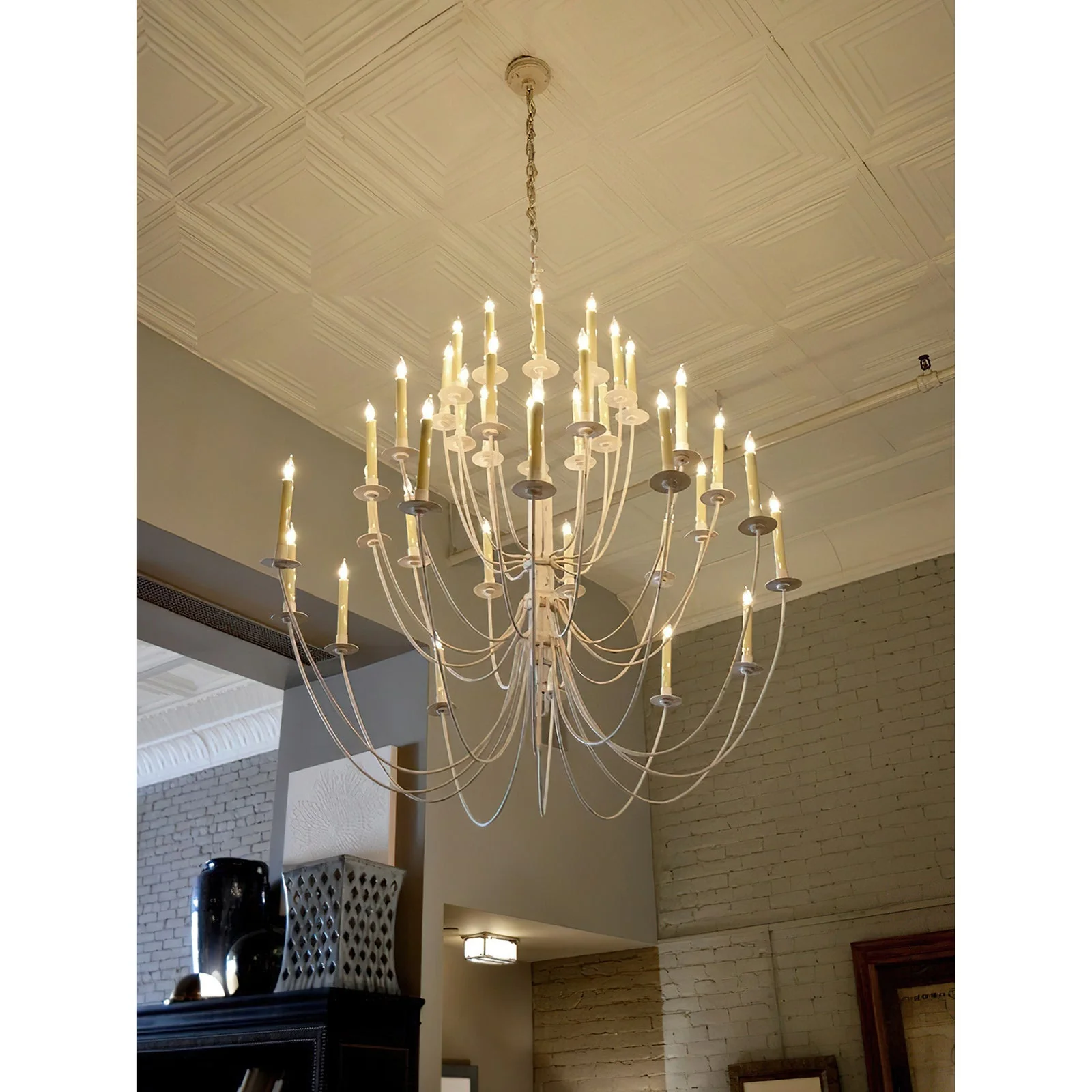 Erika Contemporary Brass Chandelier - Image 10