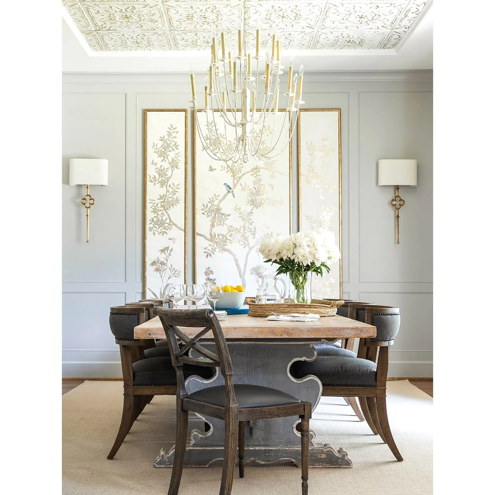 Erika Contemporary Brass Chandelier - Image 12