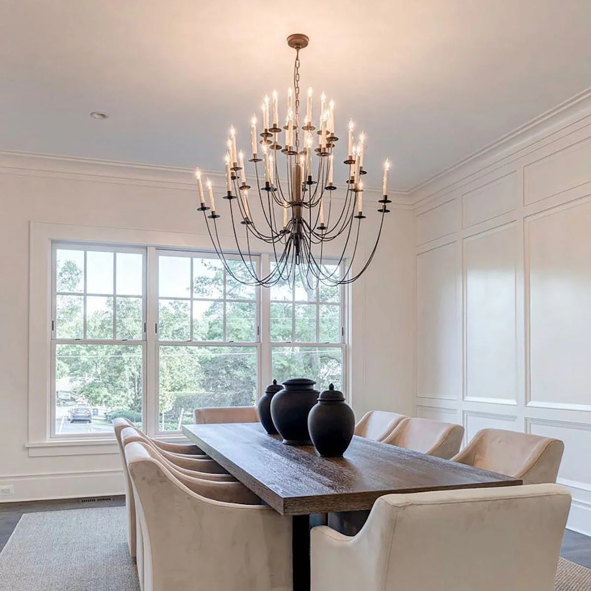 Erika Contemporary Brass Chandelier - Image 13