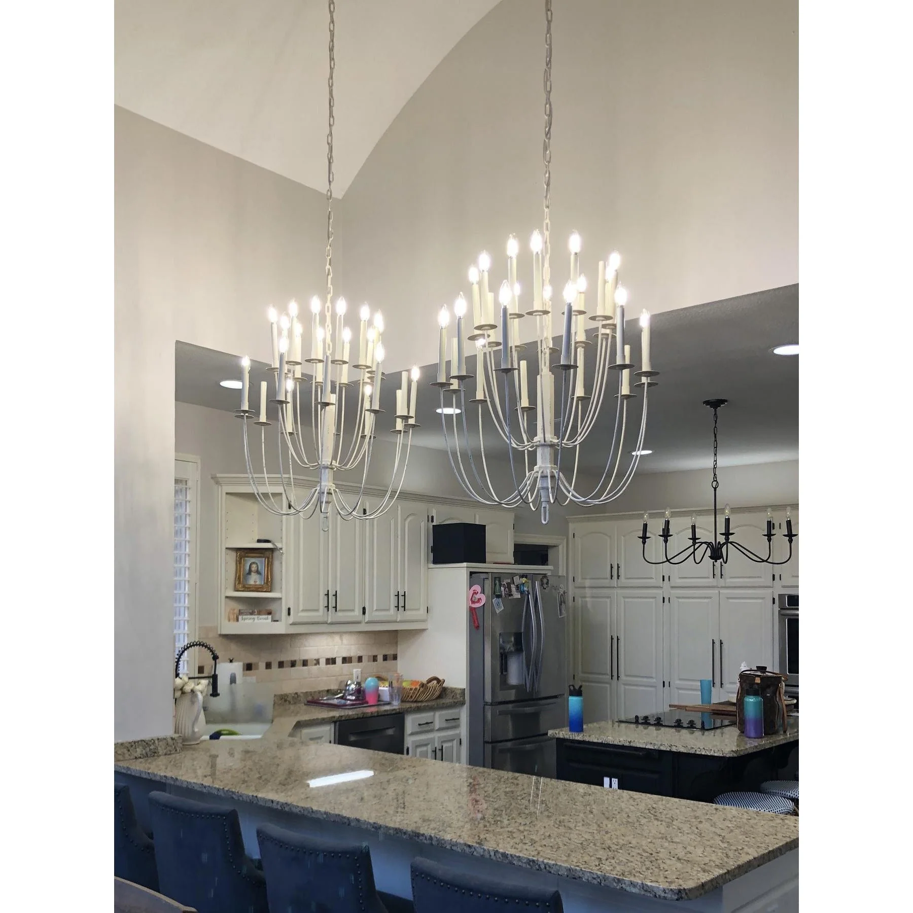 Erika Contemporary Brass Chandelier - Image 14