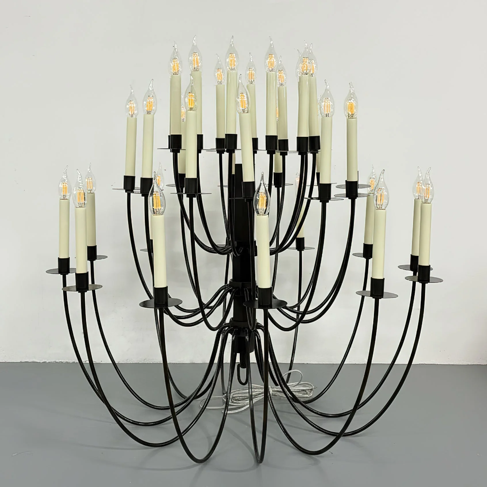 Erika Contemporary Brass Chandelier - Image 17