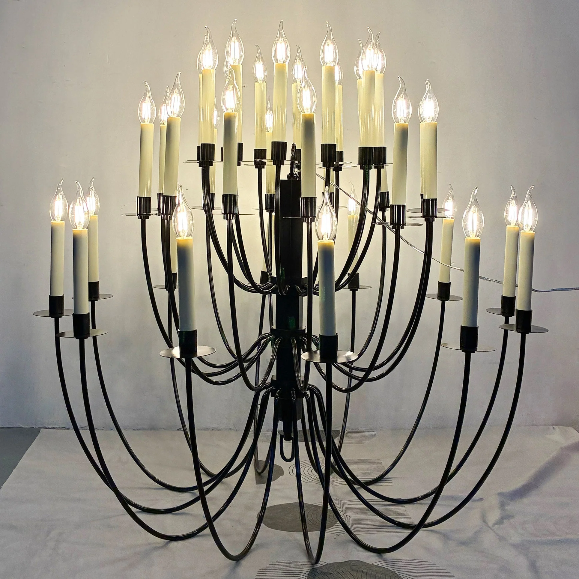 Erika Contemporary Brass Chandelier - Image 19