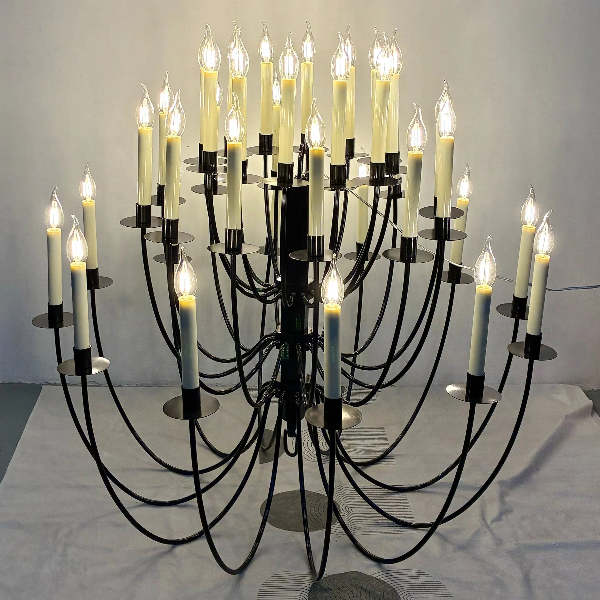 Erika Contemporary Brass Chandelier - Image 20