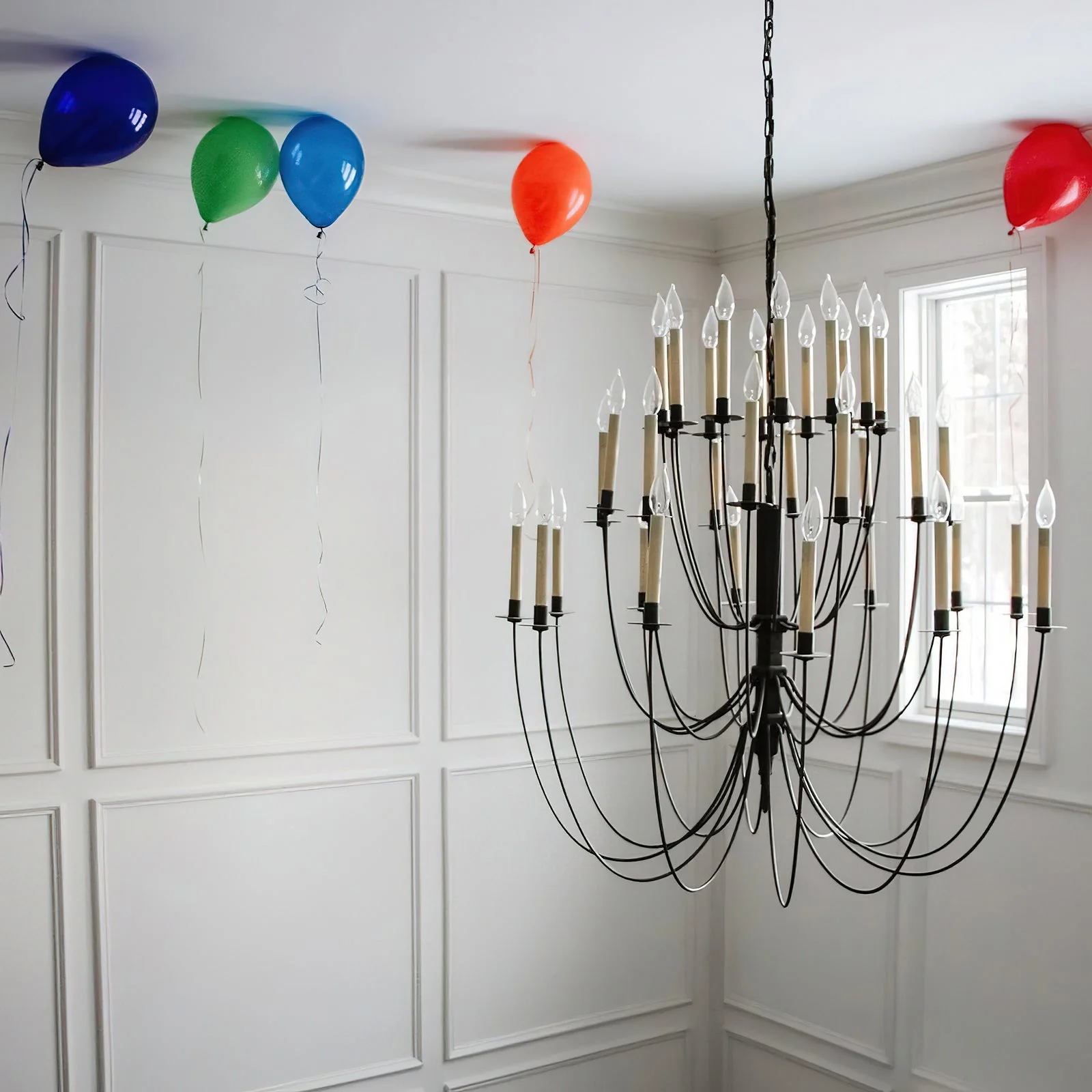 Erika Contemporary Brass Chandelier - Image 3