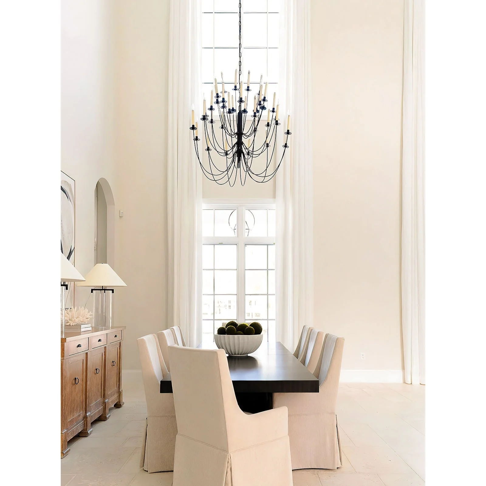 Erika Contemporary Brass Chandelier - Image 7