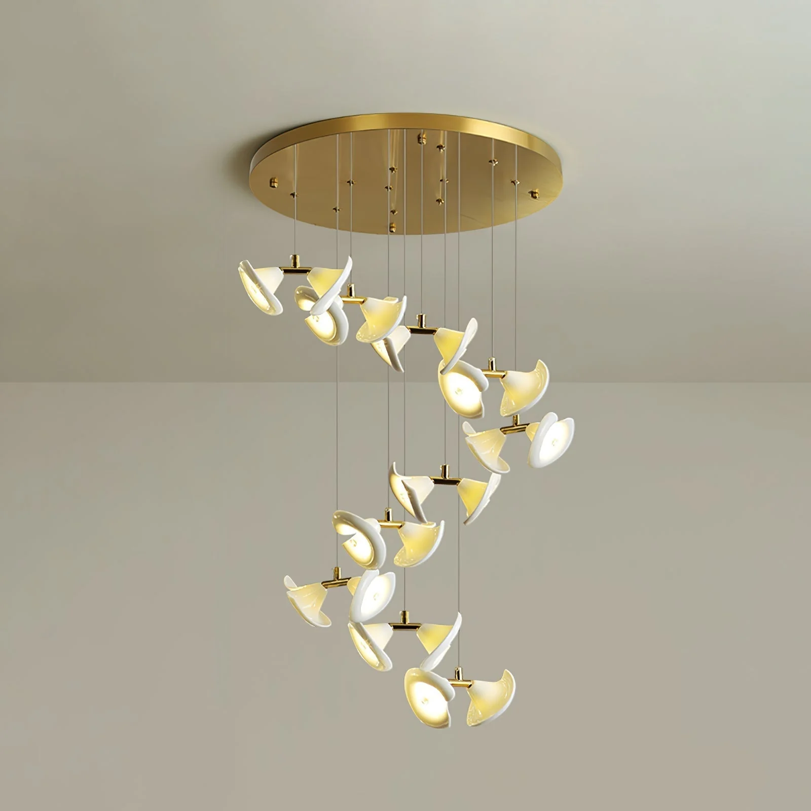 Ernoreth Art Deco Ceramic Chandelier - Image 12