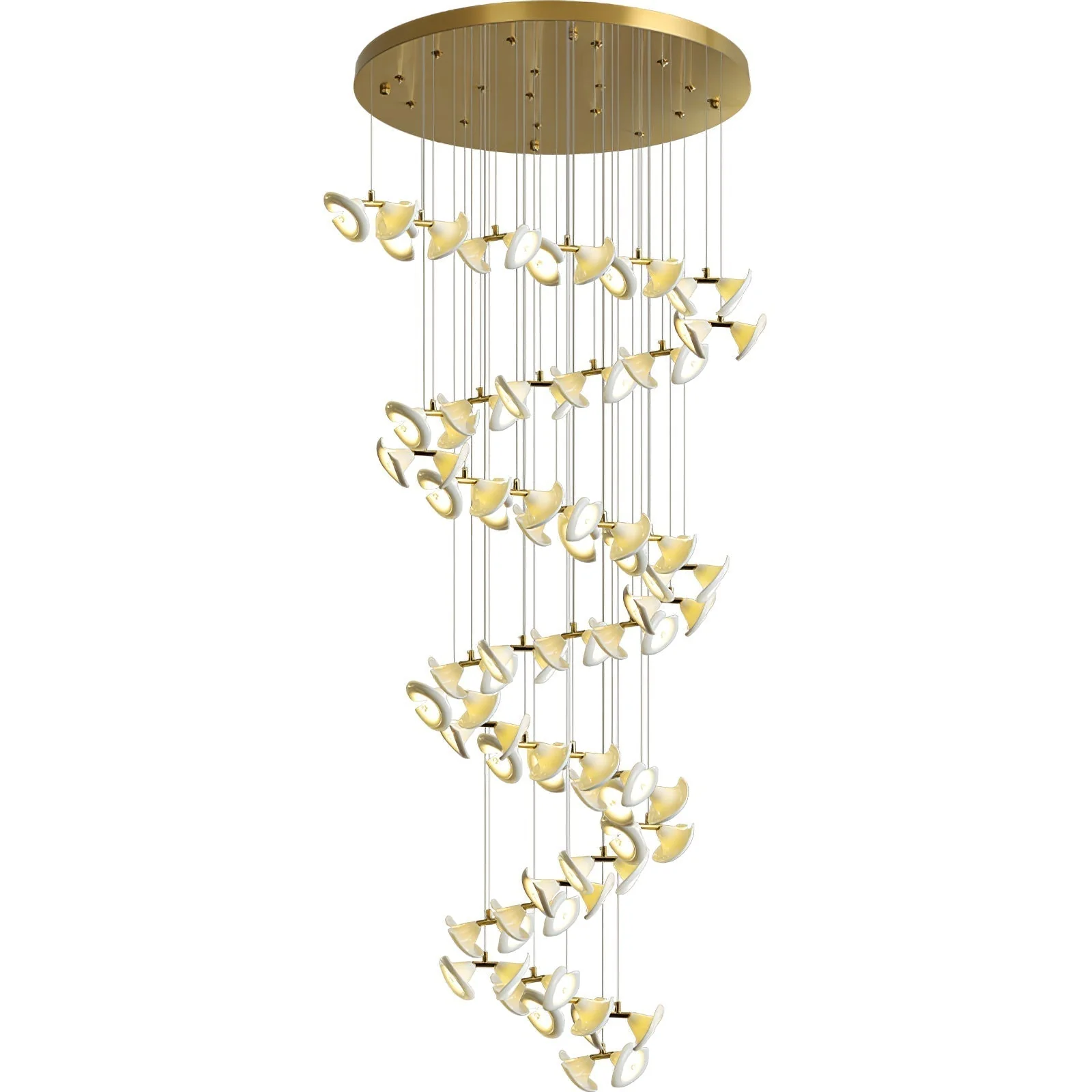 Ernoreth Art Deco Ceramic Chandelier - Image 18