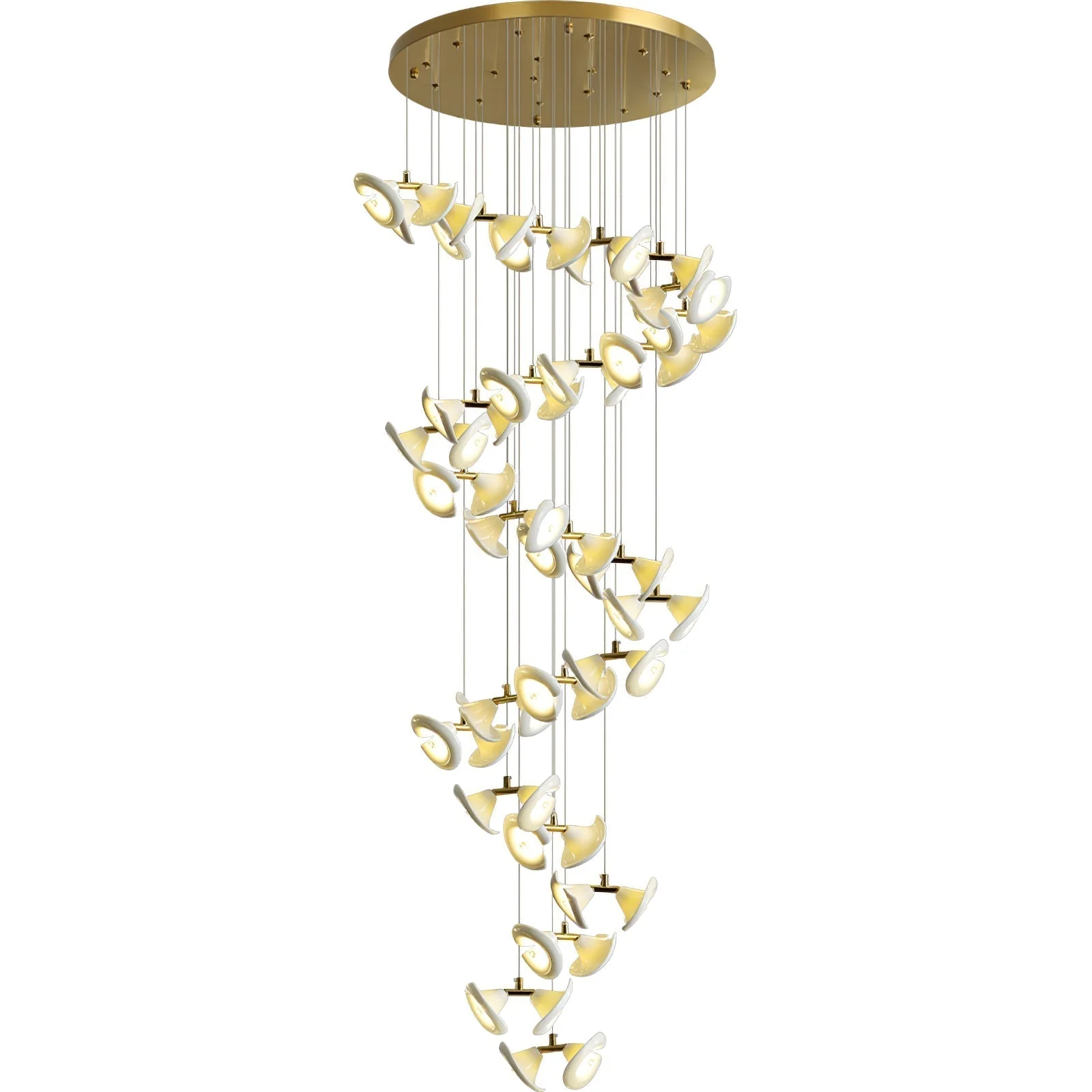 Ernoreth Art Deco Ceramic Chandelier - Image 19