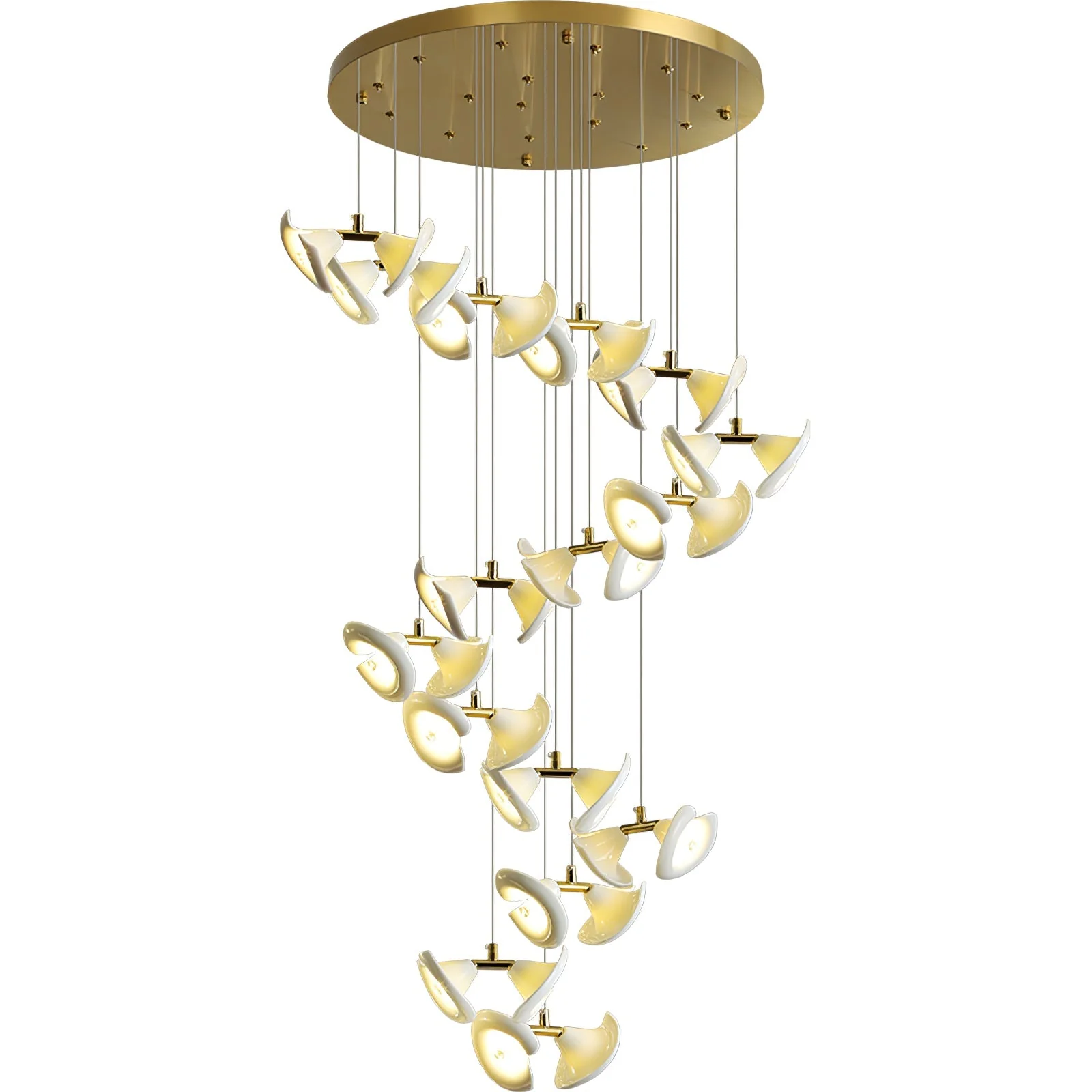 Ernoreth Art Deco Ceramic Chandelier - Image 21