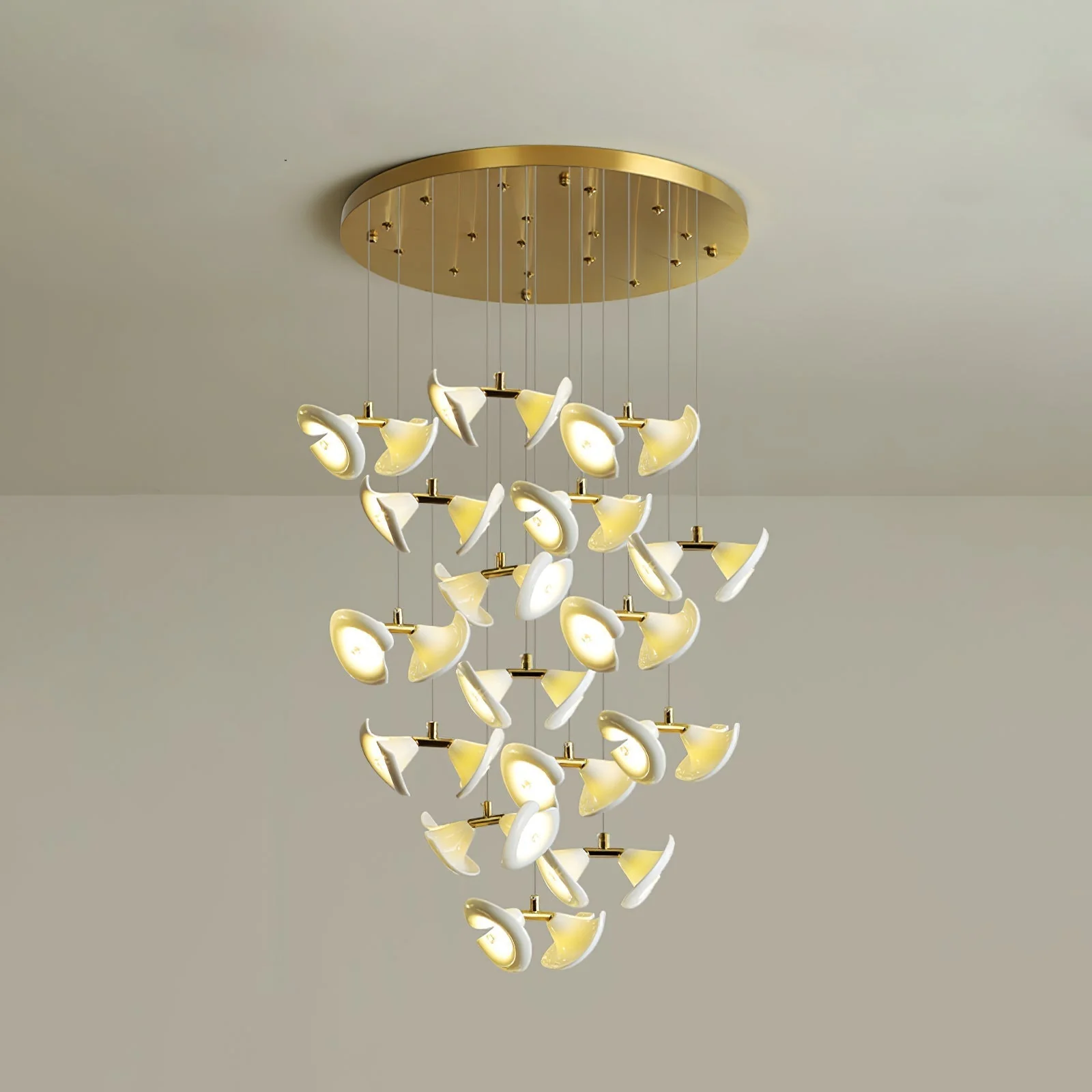 Ernoreth Art Deco Ceramic Chandelier - Image 33