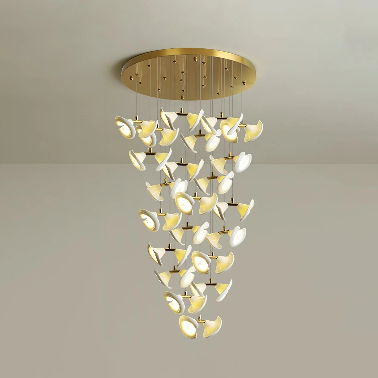 Ernoreth Art Deco Ceramic Chandelier - Image 36