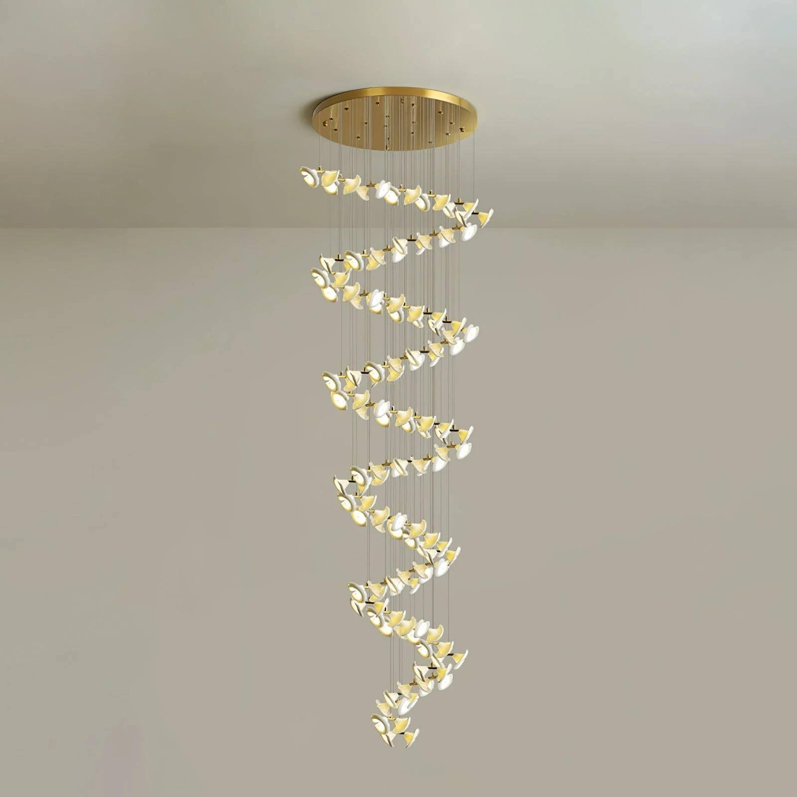 Ernoreth Art Deco Ceramic Chandelier - Image 44