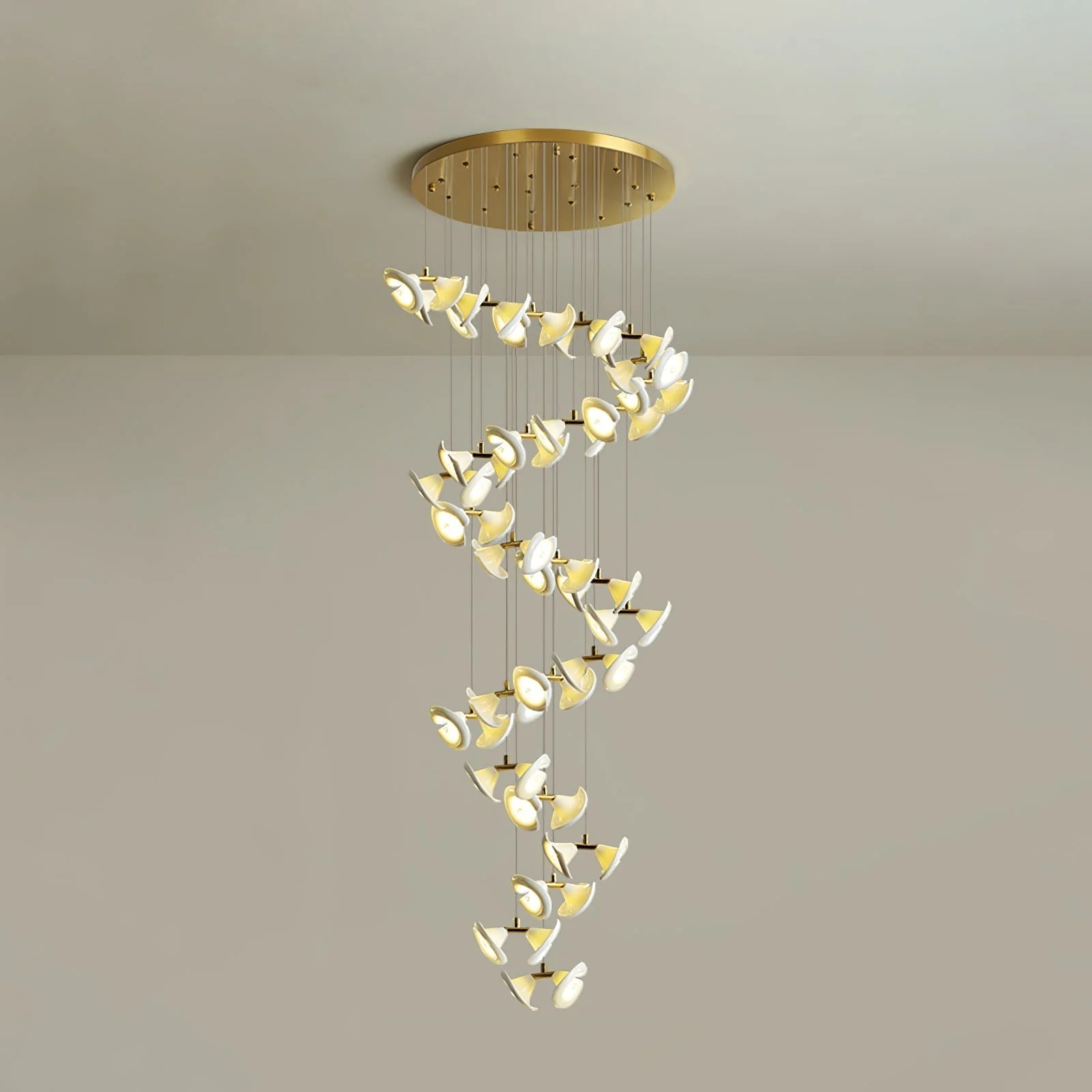 Ernoreth Art Deco Ceramic Chandelier - Image 45