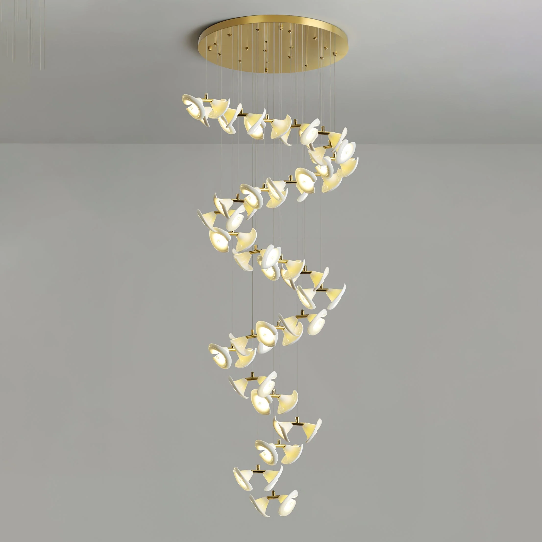 Ernoreth Art Deco Ceramic Chandelier - Image 48