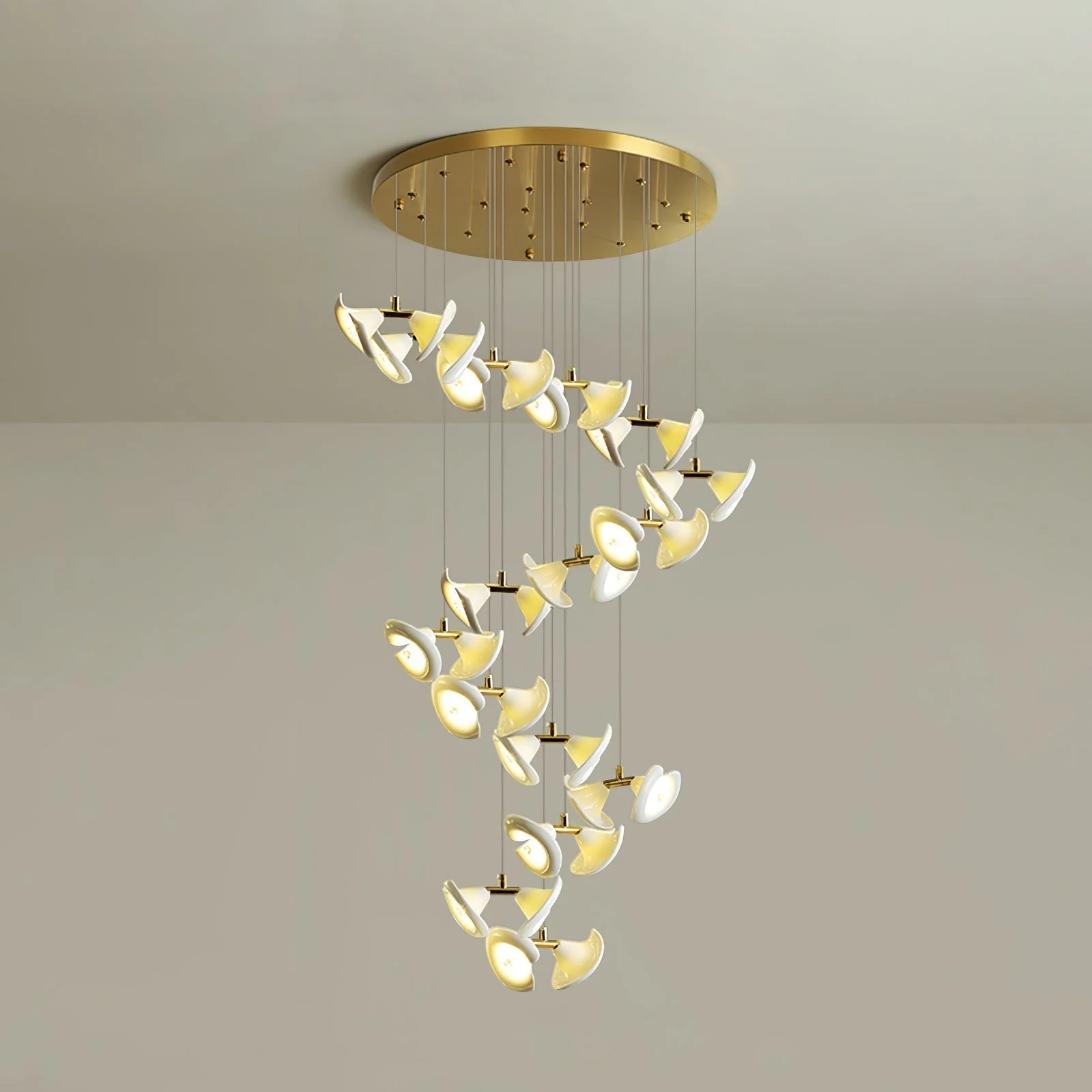 Ernoreth Art Deco Ceramic Chandelier - Image 49