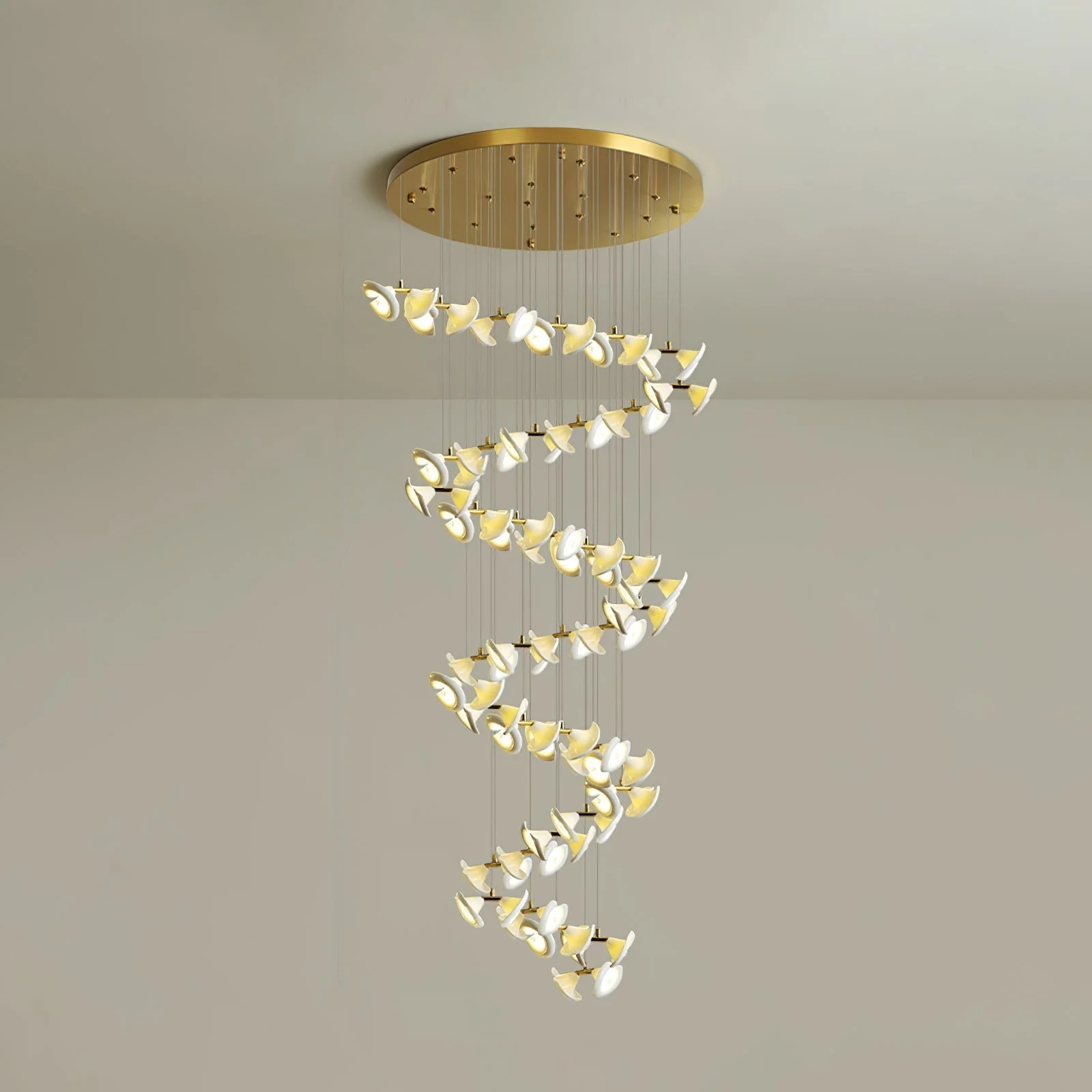 Ernoreth Art Deco Ceramic Chandelier - Image 52