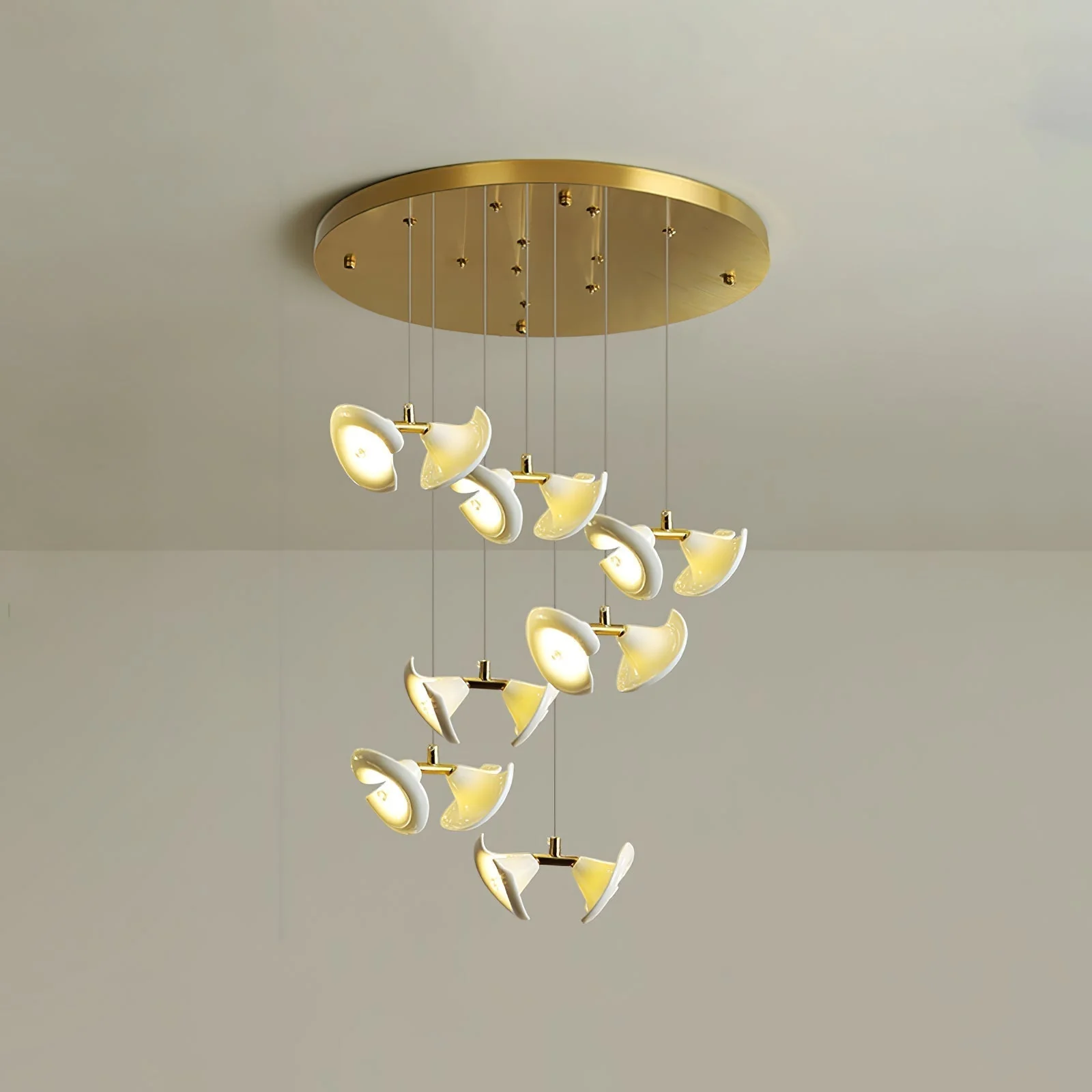 Ernoreth Art Deco Ceramic Chandelier - Image 53