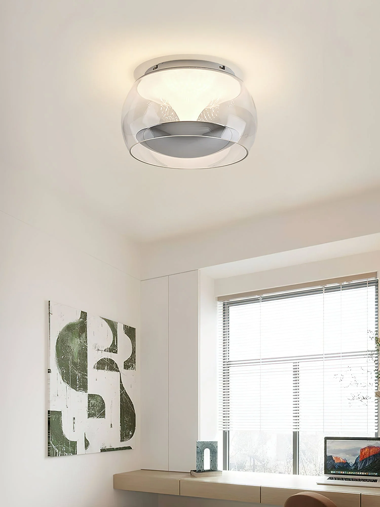 Eshair Nordic Art Pendulum Glass Ceiling Light - Image 26