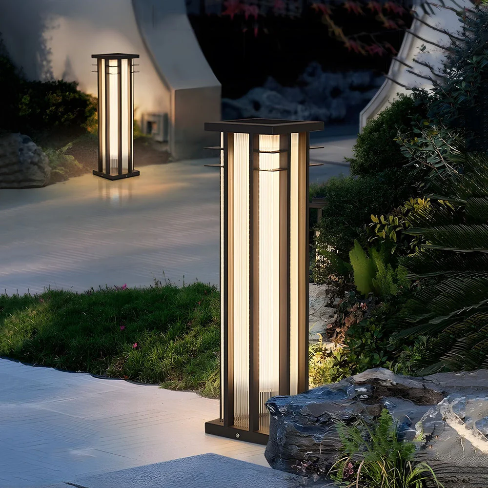 Esmond Unique Modern Steel Outdoor Path Light