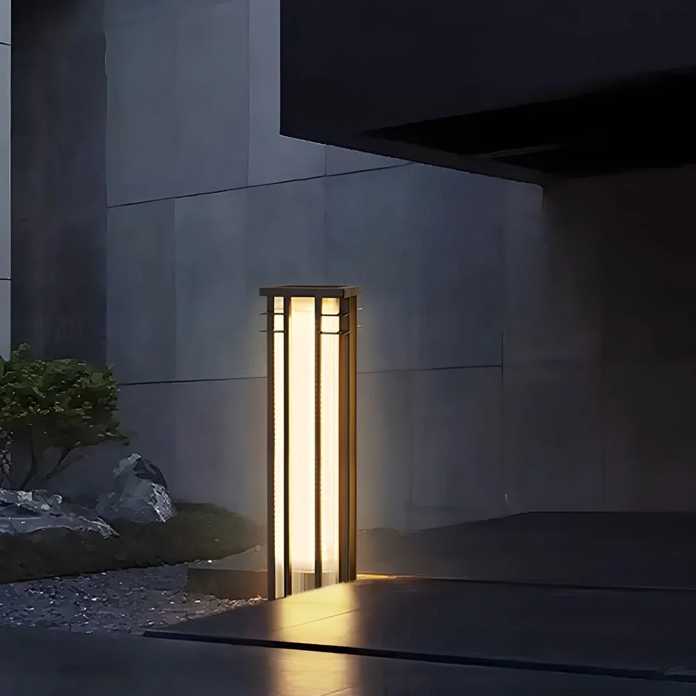 Esmond Unique Modern Steel Outdoor Path Light - Image 4