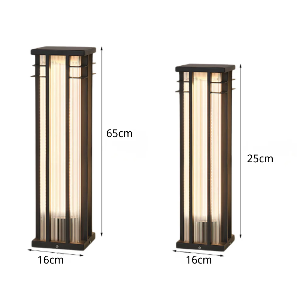 Esmond Unique Modern Steel Outdoor Path Light - Image 9