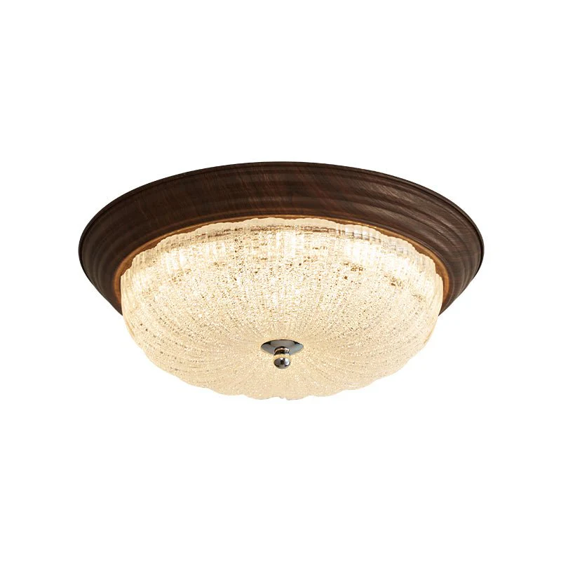 Esorila Premium Elegance Walnut Glass Ceiling Light - Image 17