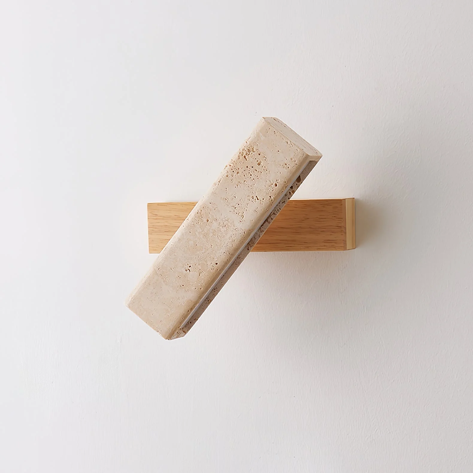Esorora Rectangular Travertine Wall Light - Image 9