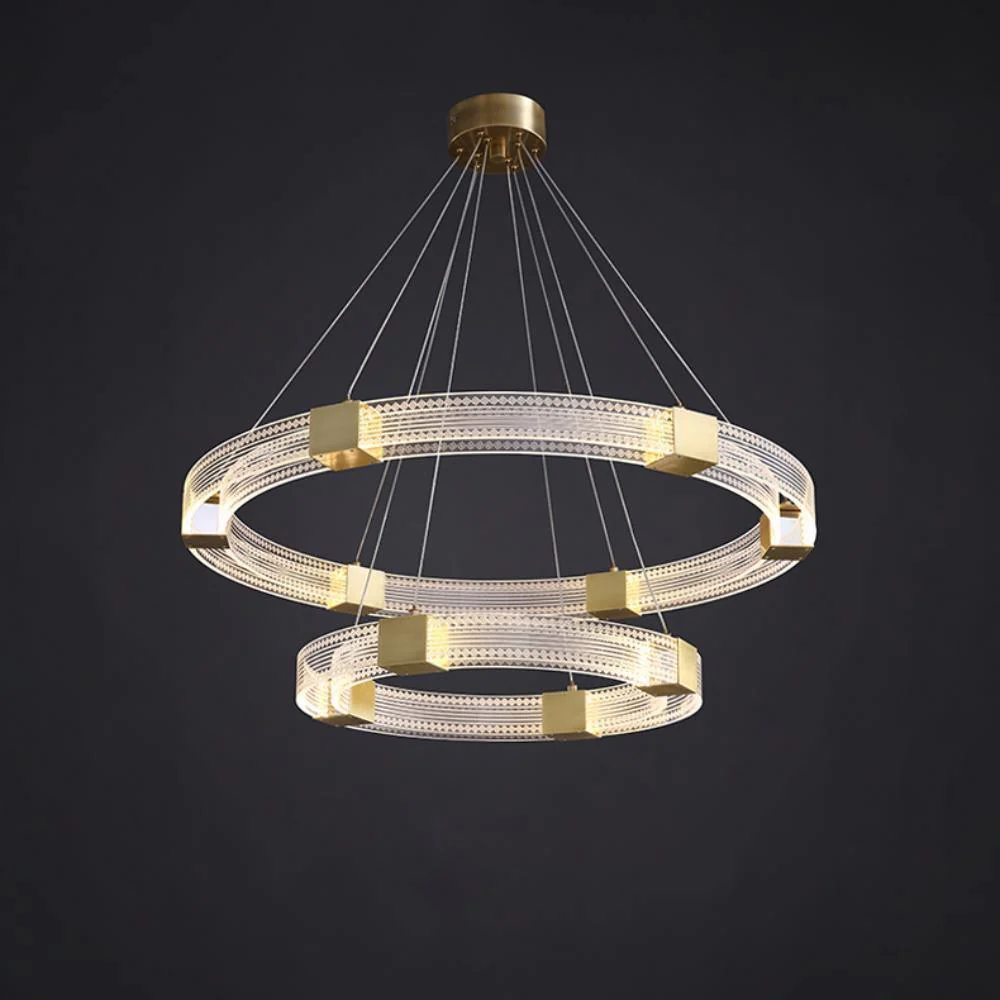 Eurdora Modern Minimalist Ring LED Chandelier - Image 46