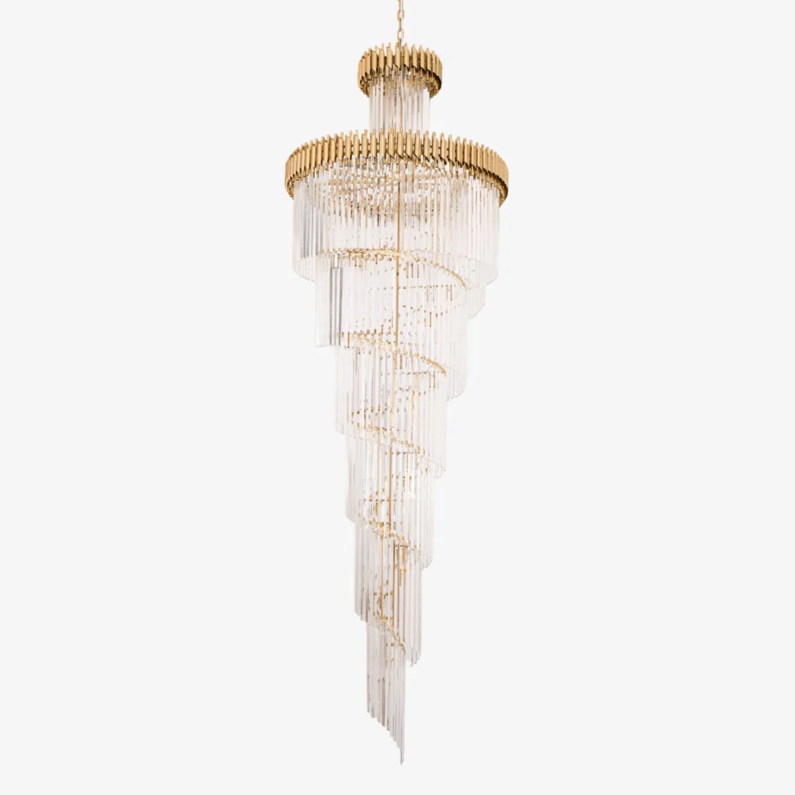 Eurmirila Crystal Spiral Chandelier