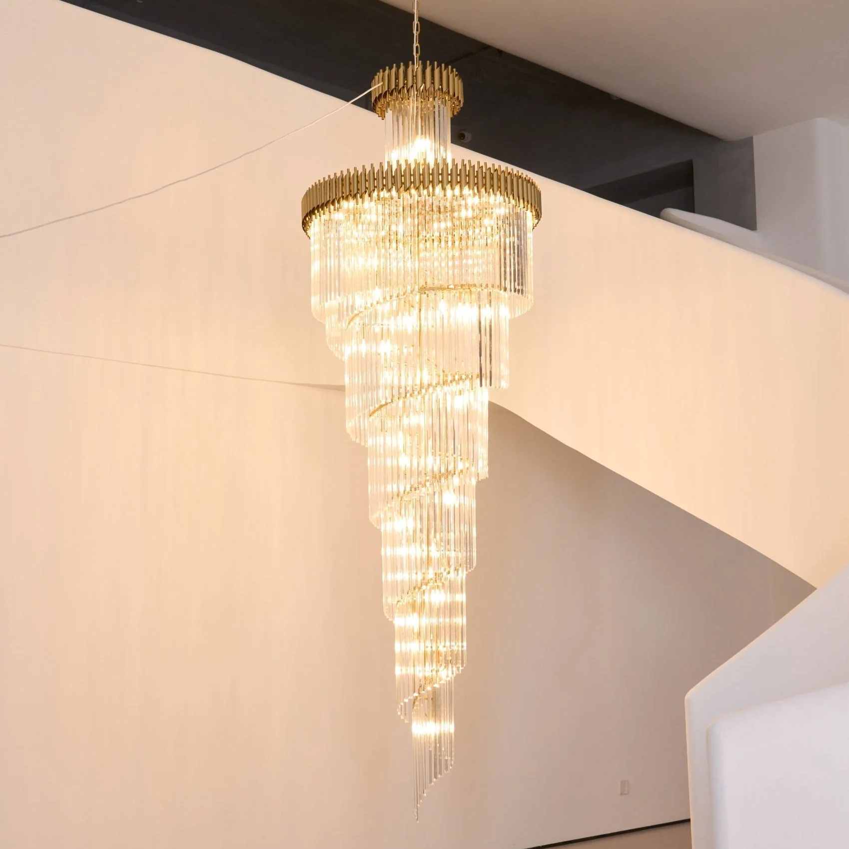 Eurmirila Crystal Spiral Chandelier - Image 14