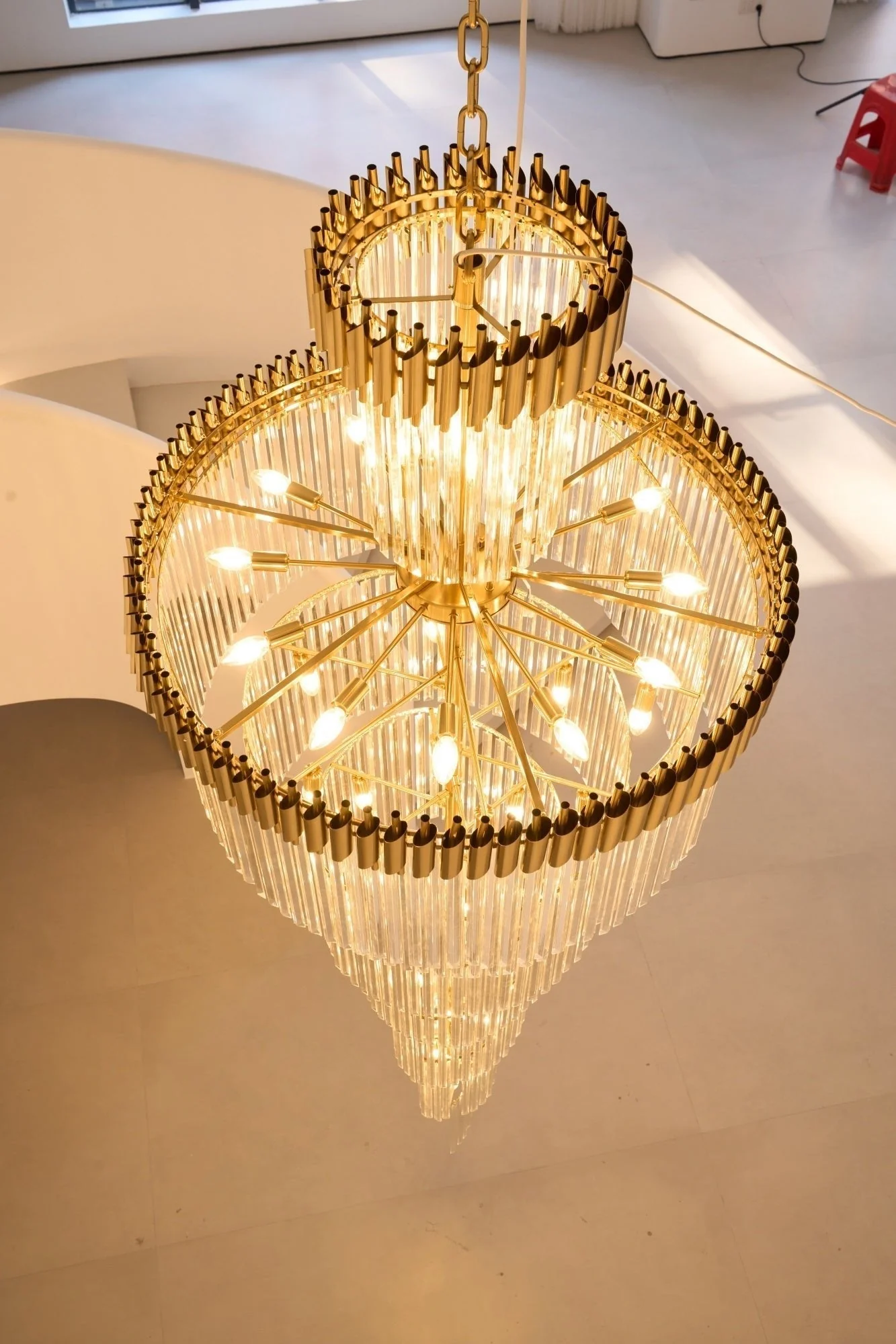 Eurmirila Crystal Spiral Chandelier - Image 9