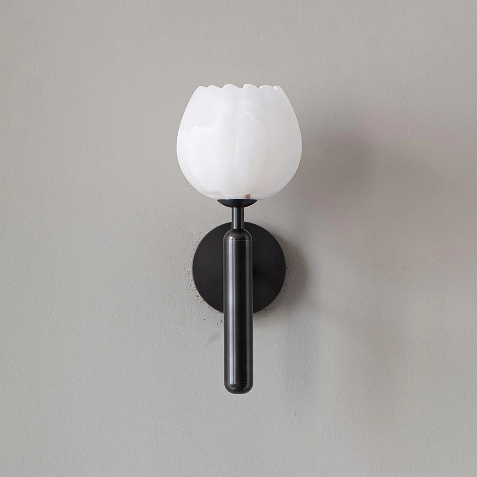 Eurzorion Floral Alabaster Brass Wall Light - Image 24