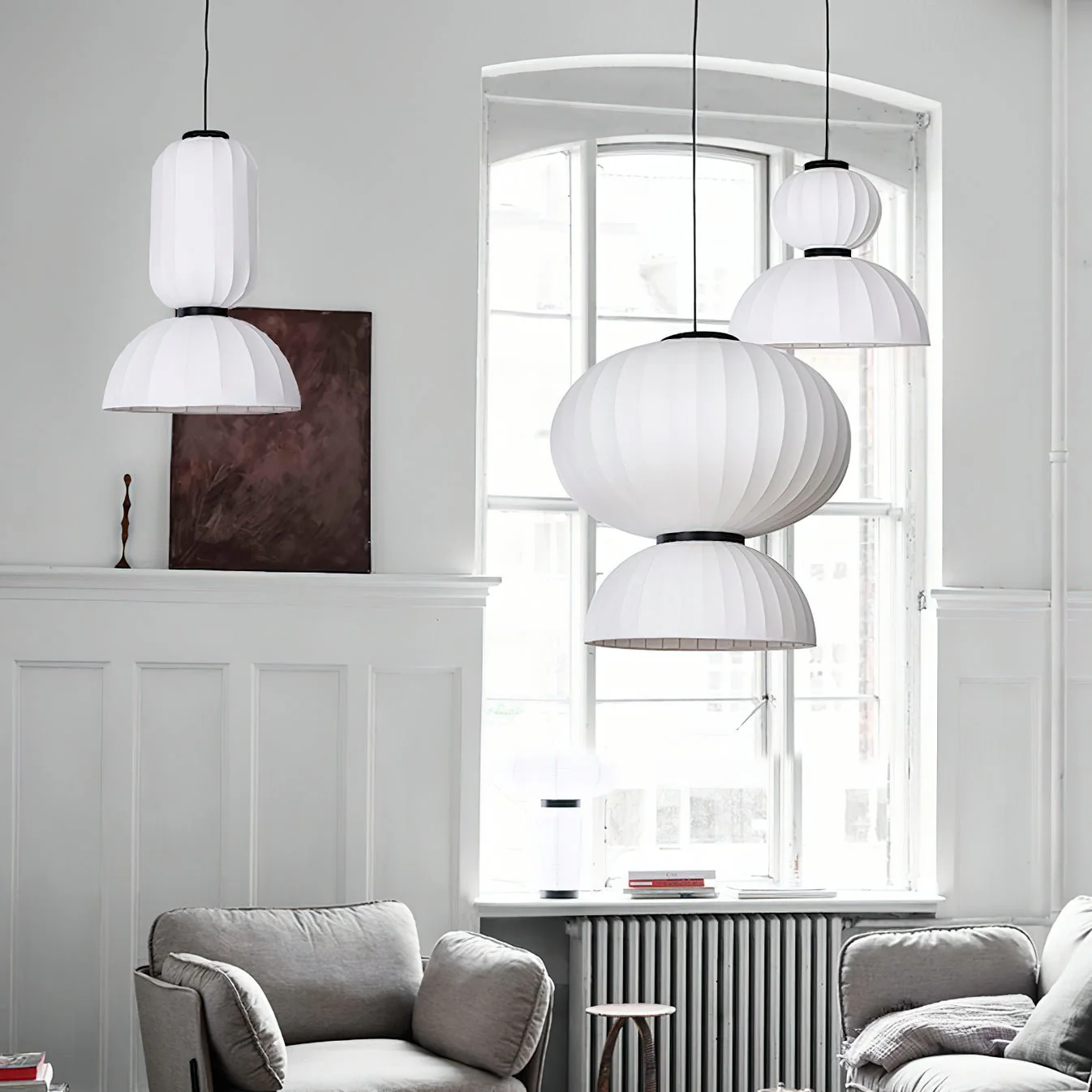 Eurzorion Silk Lantern Pendant Light - Image 28