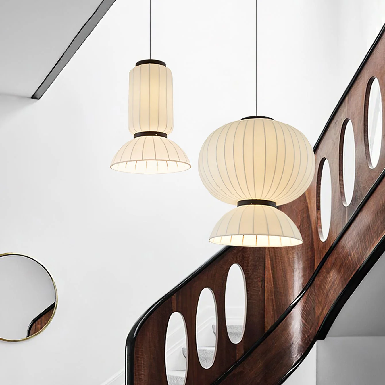 Eurzorion Silk Lantern Pendant Light - Image 43